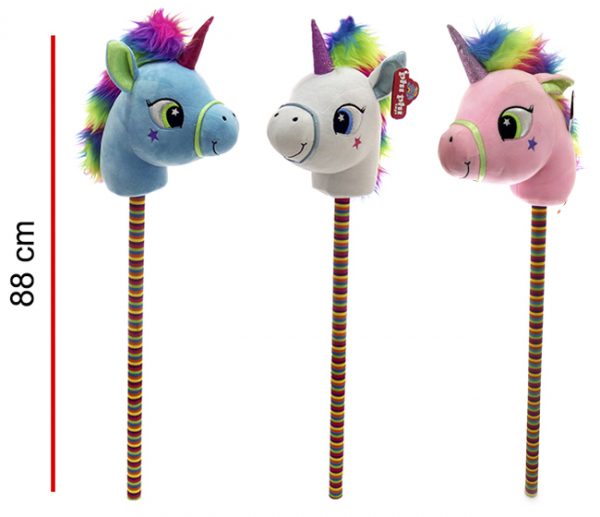 UNICORNIO CON PALO MULTICOLOR 88CM - PHI PHI TOYS 7875