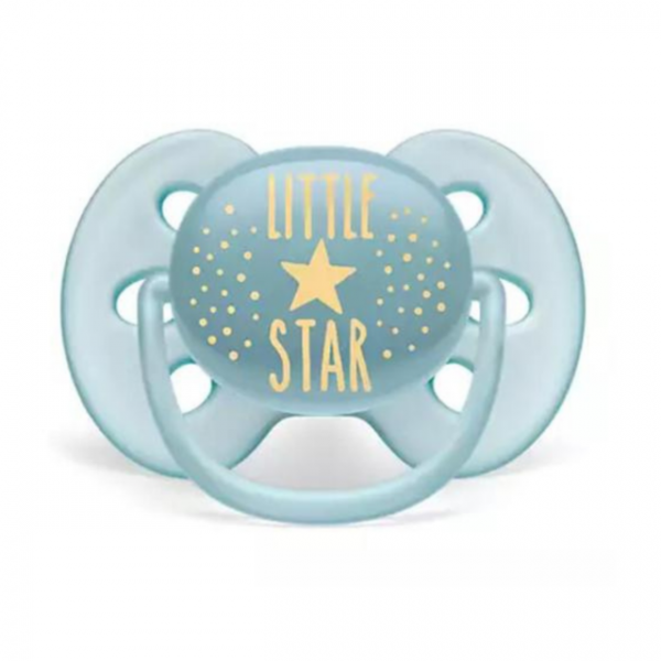 CHUPETE X1 ULTRA SOFT GRIS LITTLE STAR 6-18m - AVENT 52801