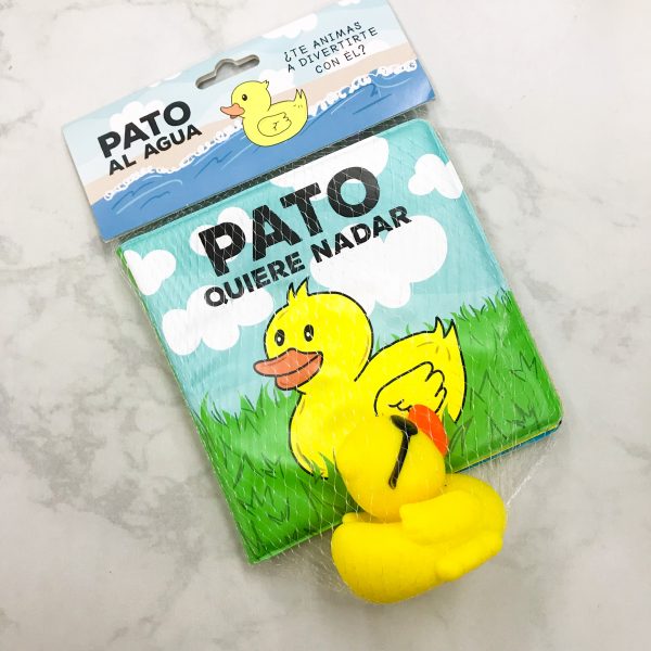 LIBRO DE AGUA CON JUGUETE PATO QUIERE NADAR - SPLASH