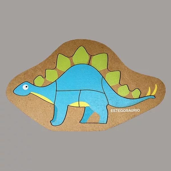 PUZZLE INDIVIDUAL DE DINOSAURIOS MADERA - PLAN Z