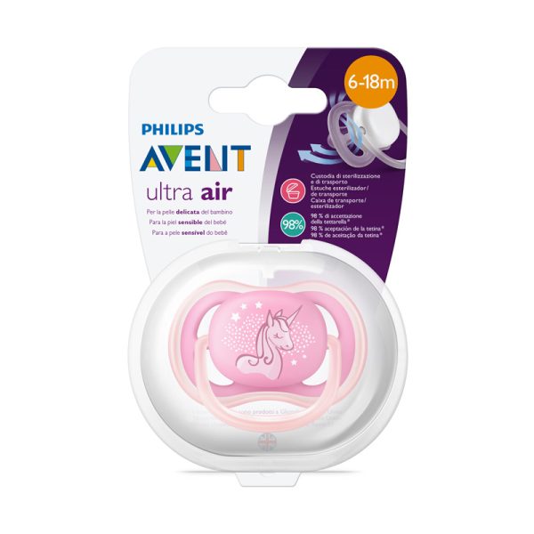 CHUPETE X1 ULTRA AIR UNICORNIO ROSA 6-18 M - AVENT54612