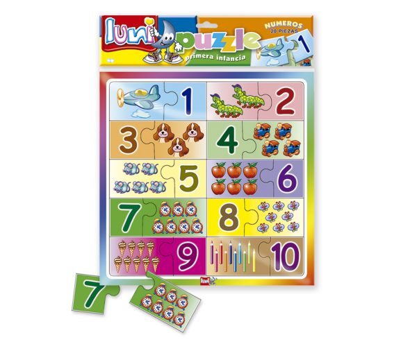 PUZZLES LUNI NUMEROS - LUNA PLAST