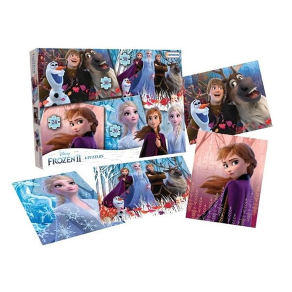 PUZZLE X 4 FROZEN - TAPIMOVIL