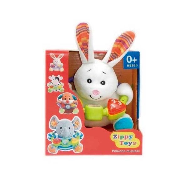 PELUCHE MUSICAL CONEJO - ZIPPY TOYS