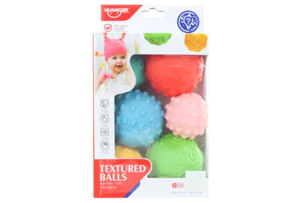 6 PELOTAS TEXTURADAS - BABY CLUB