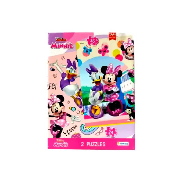 PUZZLE x2 DE MINNIE 24 Y 36 PIEZAS - TAPIMOVIL