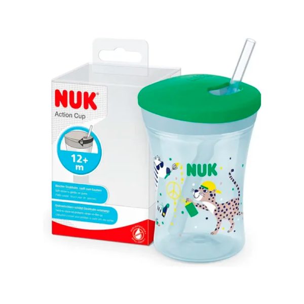 VASO ACTION CUP BOMBILLA VERDE - NUK