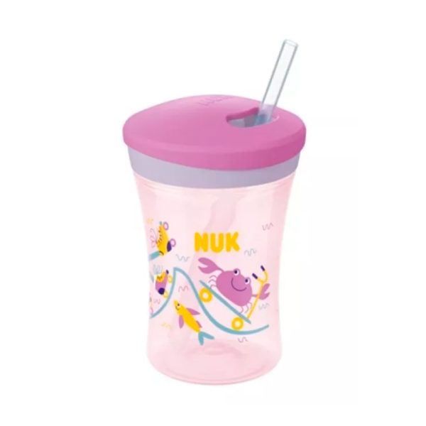 VASO ACTION CUP BOMBILLA VIOLETA - NUK