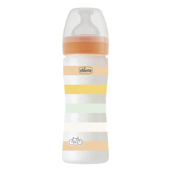 MAMADERA WELLBEING NARANJA 250 ML - CHICCO