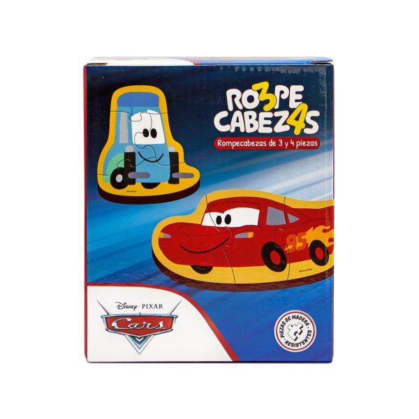 ROMPECABEZAS 3 Y 4 PIEZAS CARS - BARCO DE PAPEL