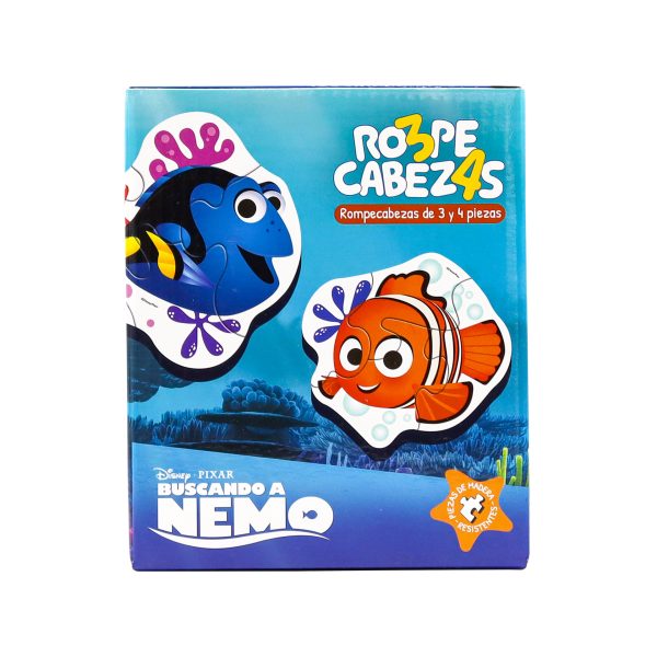 ROMPECABEZAS 3 Y 4 PIEZAS NEMO - BARCO DE PAPEL