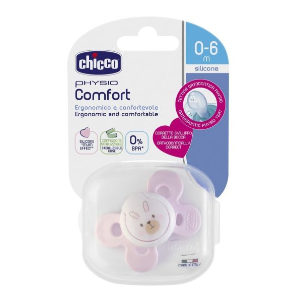 CHUPETE COMFORT SILICONA 0-6m X1 - CHICCO