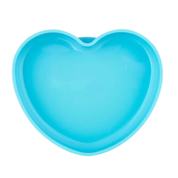 PLATO SILICONA CORAZON CELESTE 9M+ - CHICCO