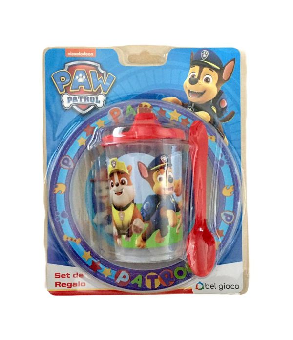 BLISTER BOWL + VASO TAPA PAW PATROL - BLUMEN