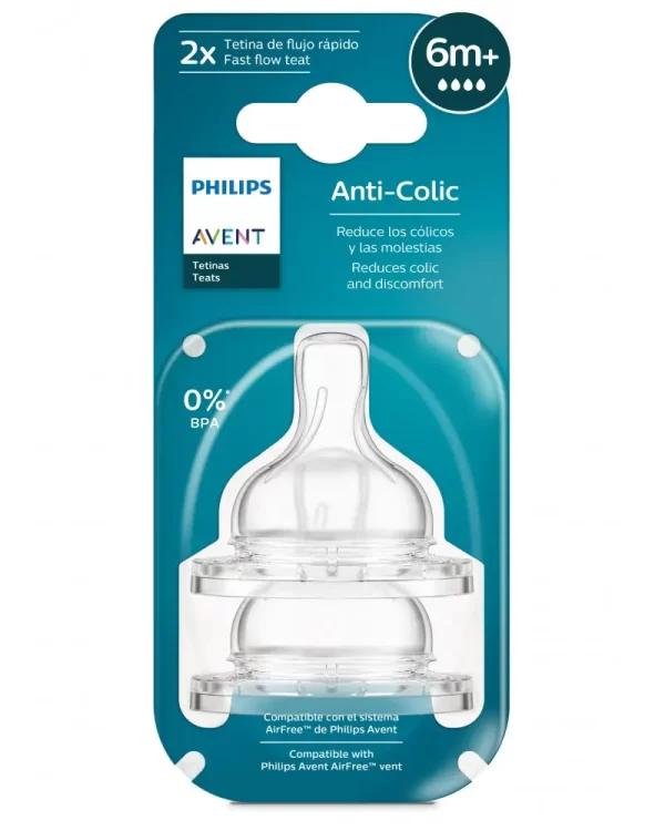 TETINA 6M+ X2 ANTICOLIC REFRESH - AVENT