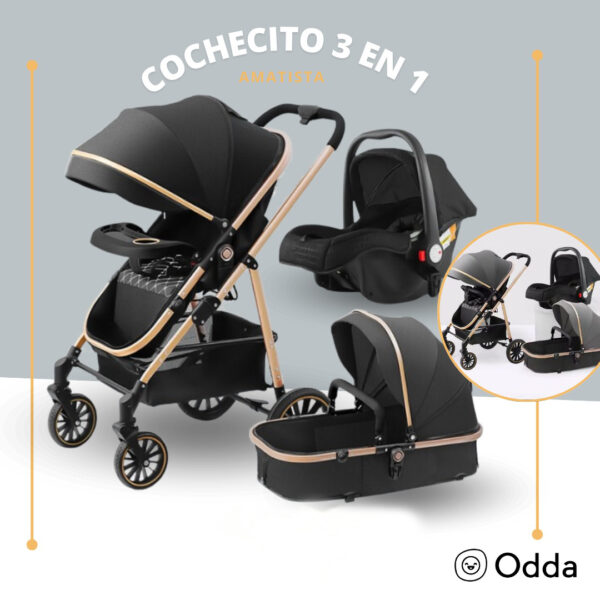 COCHE MOISES 3 EN 1 AMATISTA - ODDA BABIES - Image 2