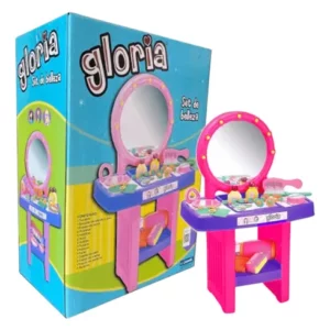 SET BELLEZA CON ESPEJO 21 PIEZAS GLORIA - LIONEL