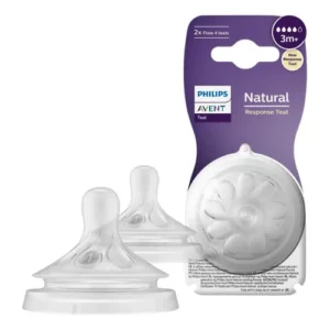 TETINA NATURAL RESPONSE X2 FLUJO RAPIDO 3+ - AVENT