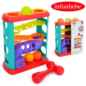 JUGUETE DE MARTILLO Y PELOTA DE DESCARGA - INFUNBEBE