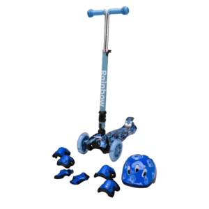 MONOPATIN SWIFT PLEGABLE CON SET DE PROTECCION- RAINBOW