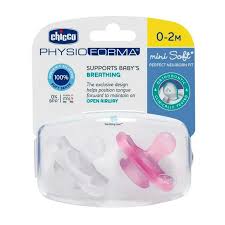 CHUPETE X2 SILICONA 0-2M MINI SOFT- CHICCO