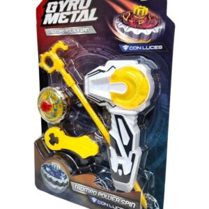 TROMPO SUPER SPIN GYRO METAL CON LUZ - ISAKITO