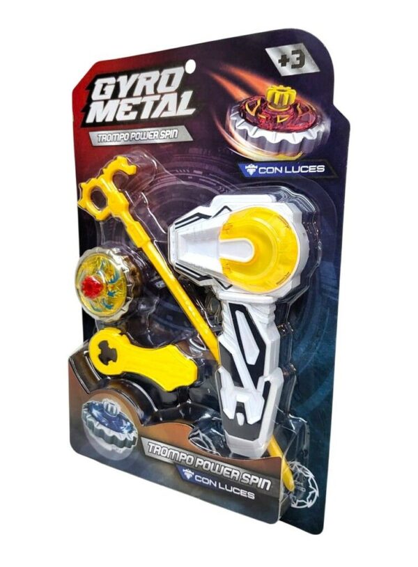 TROMPO SUPER SPIN GYRO METAL CON LUZ - ISAKITO