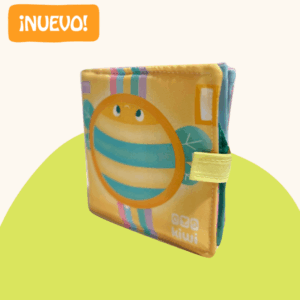 LIBRITO DE TELA SENSORIAL CHICO ABEJA - KIWI