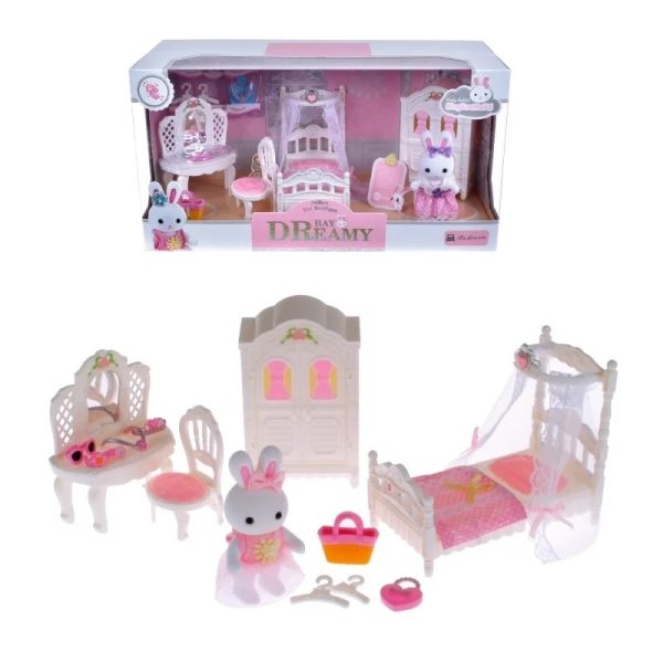 DORMITORIO CONEJITO CON ACCESORIOS - JUGUETECH