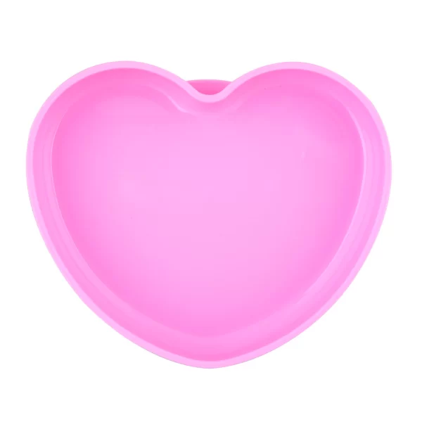 PLATO SILICONA CORAZON ROSA 9M+ - CHICCO