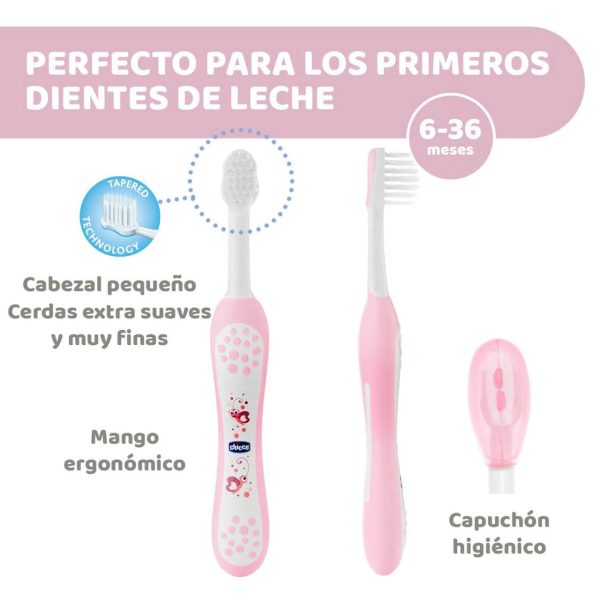 SET CUIDADO DENTAL CON PASTA DE DIENTES Y ESTUCHE ROSA - CHICCO - Image 2