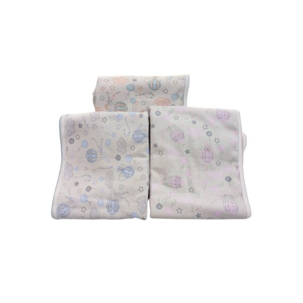 MANTA RECIBIDORA REVERSIBLE  INTERLOCK ESTAMPADA  - ANA GIAMARIA