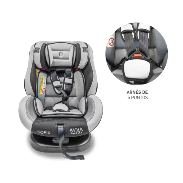 BUTACA AVVA 0-36 KG ISOFIX Y GIRO 360 - BRICONNE
