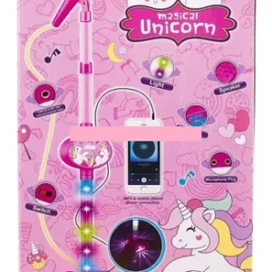 MICROFONO DE PIE UNICORNIO CON LUZ - JUGUETECH