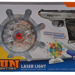 PISTOLA CON LASER CON ARO QUE GIRA - JUGUETECH