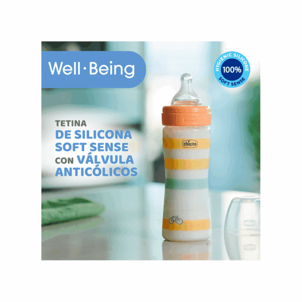 MAMADERA WELLBEING NARANJA 250 ML - CHICCO - Image 3