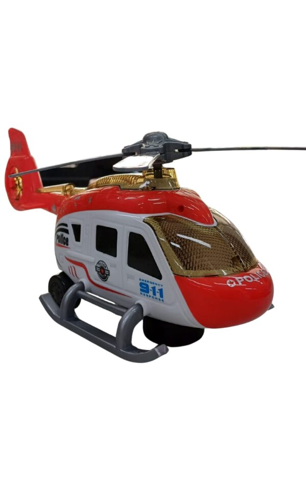 HELICOPTERO POLICIA C/LUZ  SONIDO Y PROYECTOR - TRUCCO