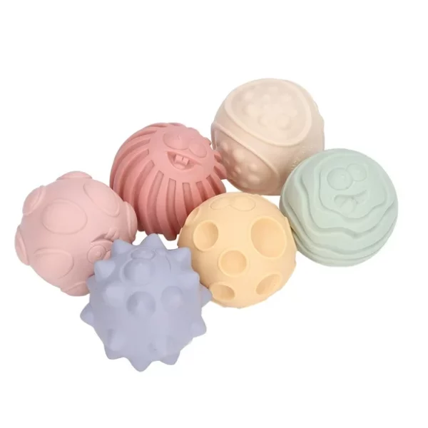 SET DE PELOTAS TEXTURADAS X6 - BABY FAVORITE - Image 2