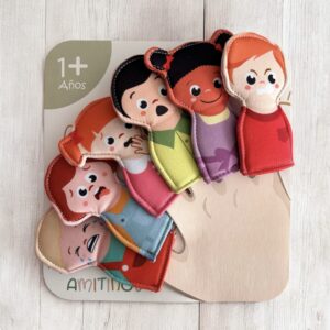 TITERES DE DEDOS EMOCIONES X 6- AMITINOS
