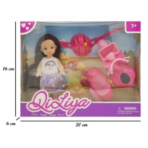 MUÑECA 12 CM CON ACCESORIOS - TRUCCO