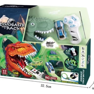 PISTA DE AUTO DINO VERDE CON CONTROL USB - PRIORI