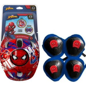 CASCO CON RODILLERA Y CODERA SPIDERMAN - SEBIGUS