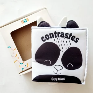 LIBRITO DE TELA SENSORIAL CONTRASTES - KIWI