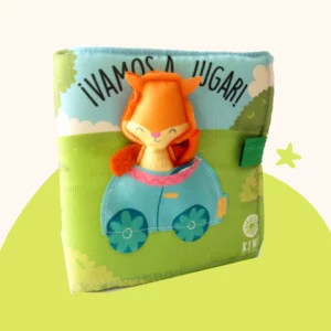 LIBRITO DE TELA SENSORIAL CHICO VAMOR A JUGAR - KIWI