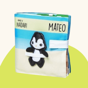 LIBRITO DE TELA SENSORIAL CHICO VAMOR A NADAR - KIWI