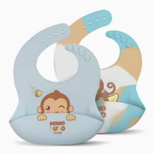 SET BABEROS X2 SILICONA - MONO LULO