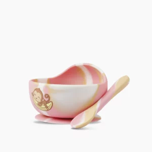 SET DE ALIMENTACION BOWL CON CUCHARA SILICONA - MONO LULO