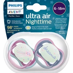 CHUPETE X2 6-18 M ULTRA AIR NIGHT TIME - AVENT