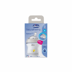 MAMADERA 150 ML NATURAL FEELING  TRANSPARANTE - CHICCO