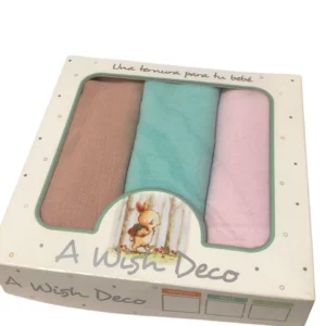 MANTA MUSELINA LISA X3 UNIDADES - WISH